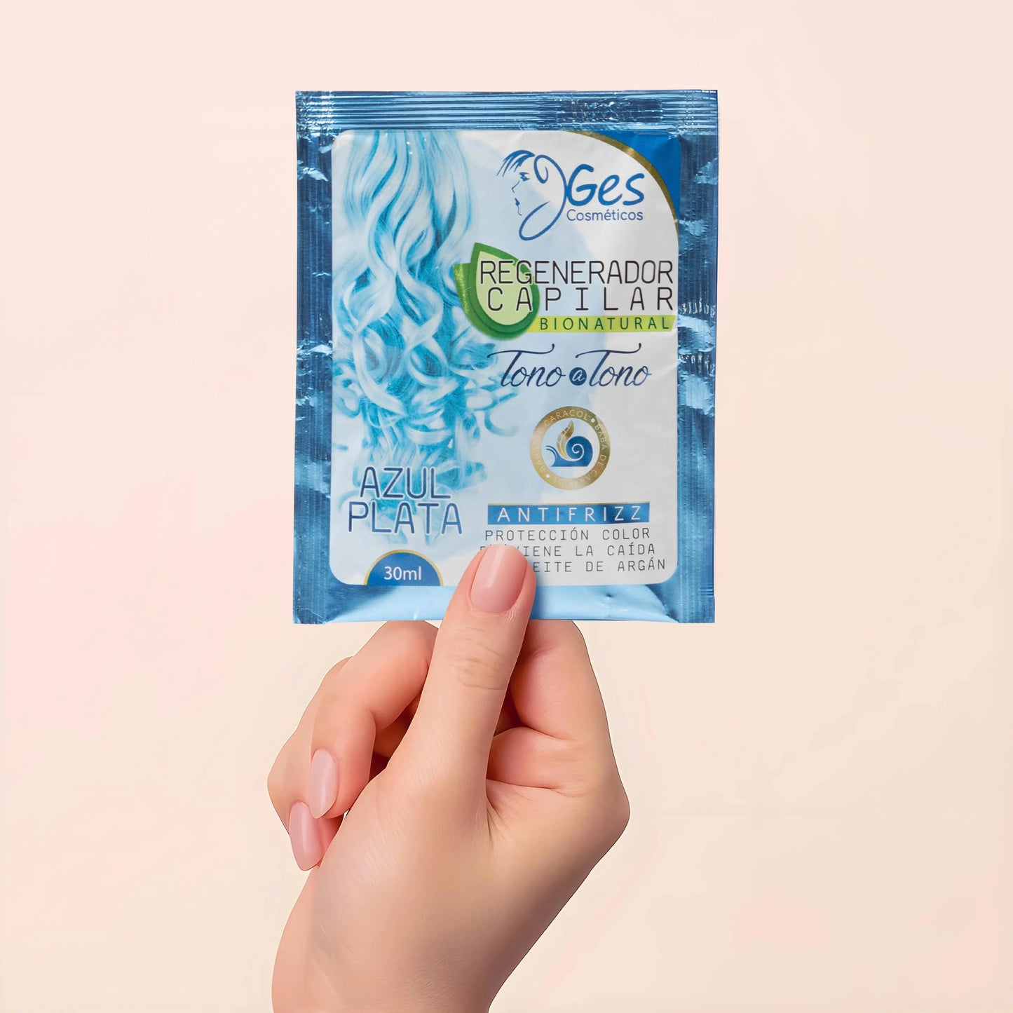 Regenerador Capilar Bionatural TONOATONO Azul Plata