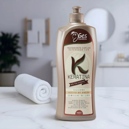 Tratamiento Capilar Reparador con KERATINA
